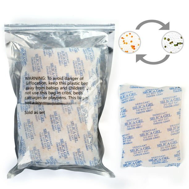 2g Packets Of Silica Gel Desiccant Moistureproof For Electronics Clothes Bags